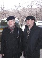 Поэты Анатолий Кобенков и Владимир Берязев.
Иркутск, 14.IV.2004
